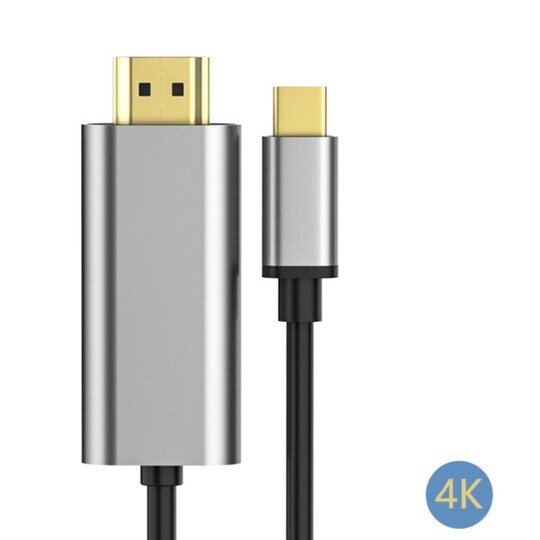 USB-C til HDMI-kabel 4K HDR - 1,8 m - Elkjøp