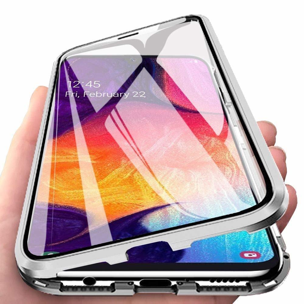 Samsung Galaxy A10 deksel med skjermbeskytter sølv - Elkjøp