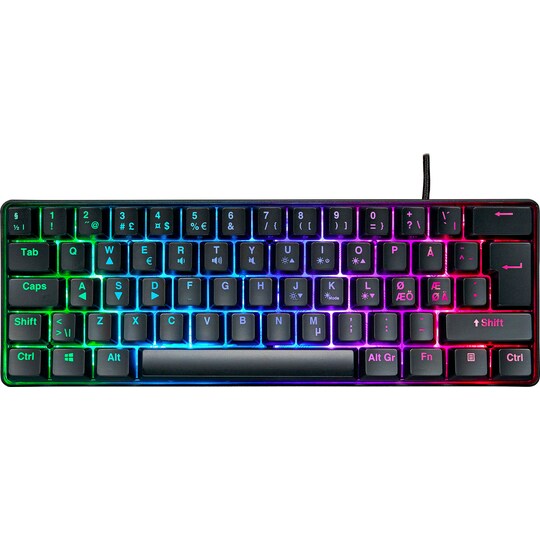 NOS C-250 MINI PRO RGB gaming-tastatur - Elkjøp