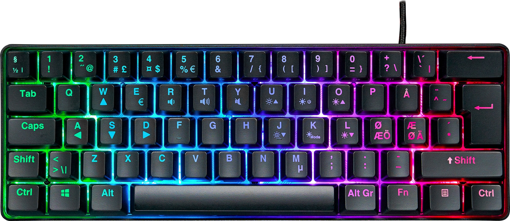 NOS C-250 MINI PRO RGB gaming-tastatur - Gamingtastatur - Elkjøp