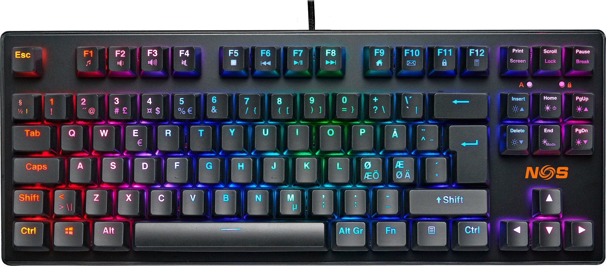 NOS C-350 TKL PRO RGB gamingtastatur - Elkjøp
