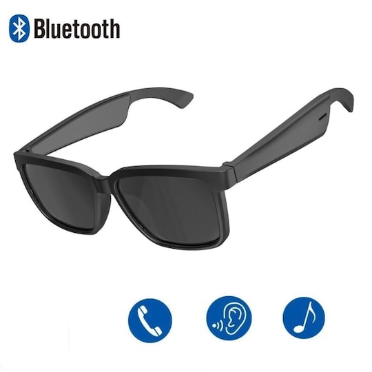 Solbriller med innebygde høyttalere - Svart - Elkjøp