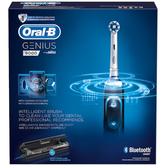 Oral-B Genius 9000 elektrisk tannbørste (sort) - Elkjøp