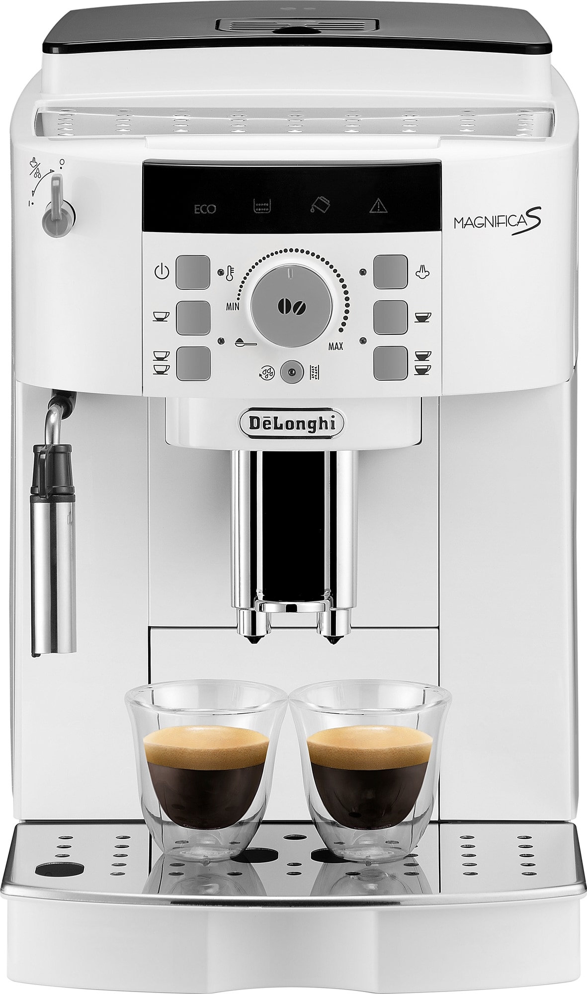 DeLonghi Magnifica S kaffemaskin ECAM22110 (hvit) - Elkjøp