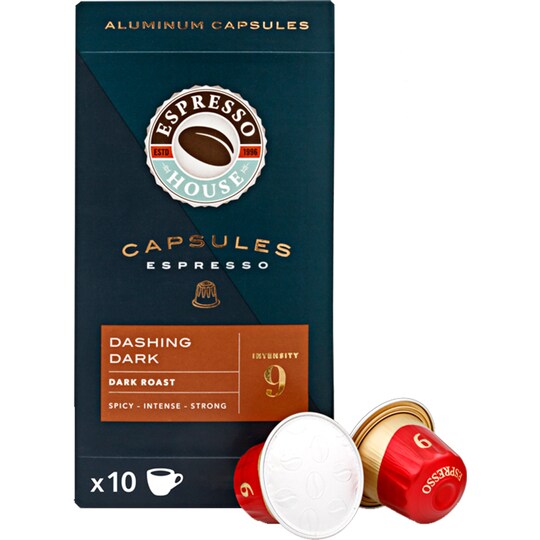Punktlighed kasseapparat Skælde ud Espresso House Dashing Dark kaffekapsler 4029705 - Elkjøp