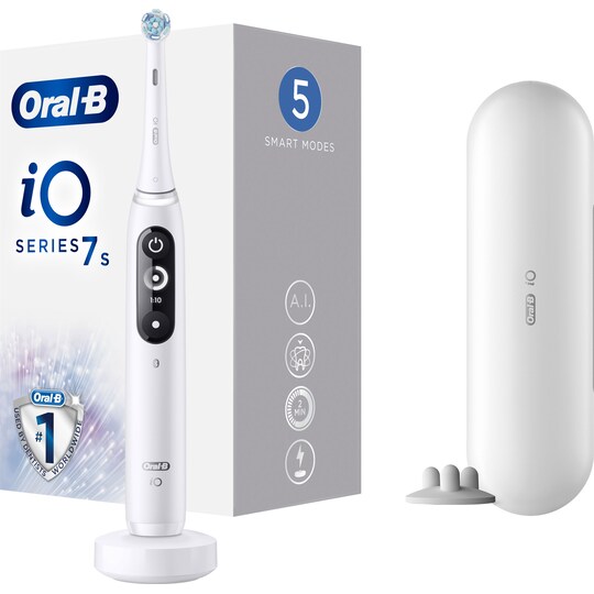 Oral-B iO7 elektrisk tannbørste IO7WH (hvit) - Elkjøp
