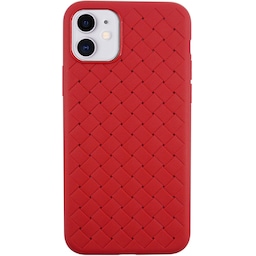 iPhone 11 Teksturert vevemønster - Red