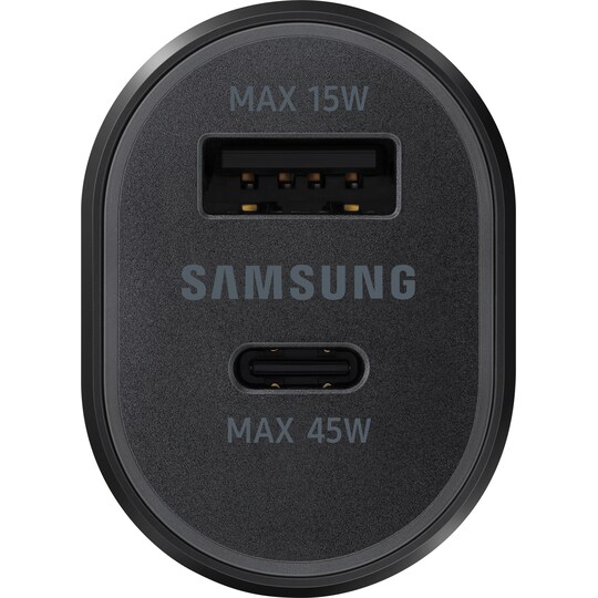 Samsung dobbel billader 45W og 15W (sort) - Elkjøp