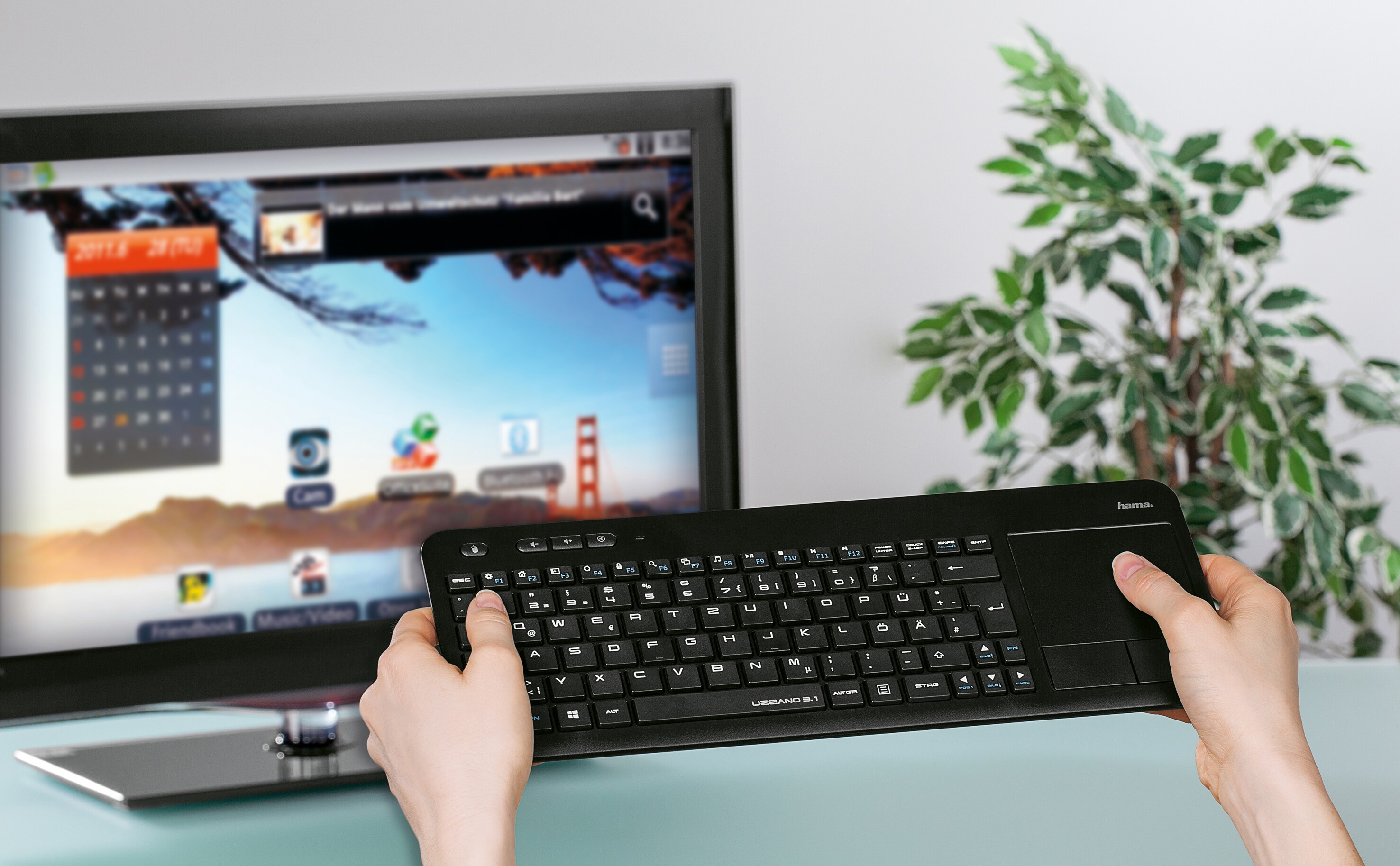 Hama Uzzano 3.1 tastatur for Smart TV Tilbehør TV og bilde