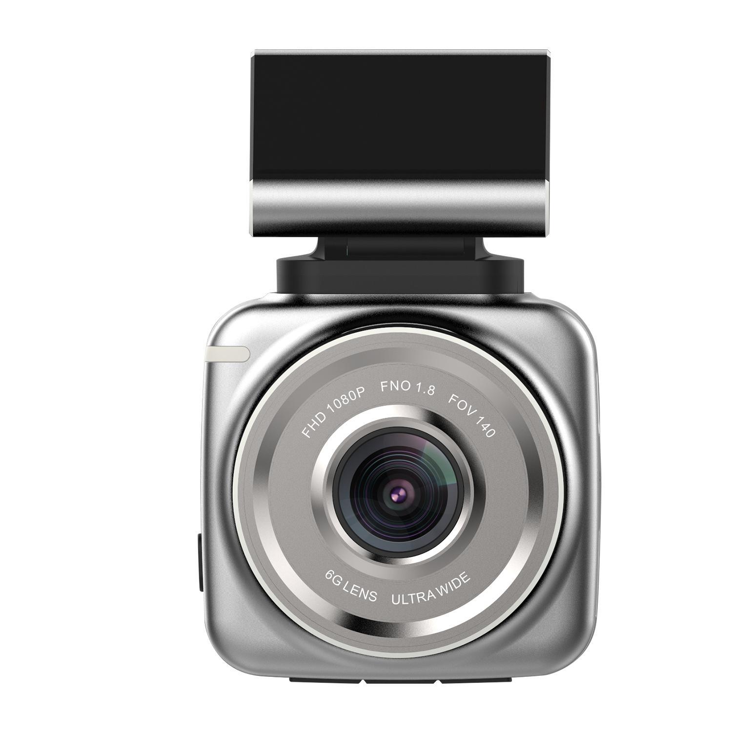 Dashcam 1080 HD, bilkamera med bevegelsessensor - grå - Elkjøp