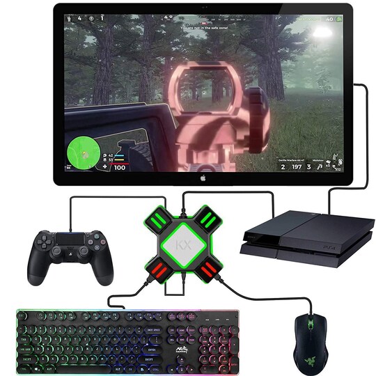 Adapter for mus og tastatur til Switch, Xbox One, PS3/4 - Elkjøp
