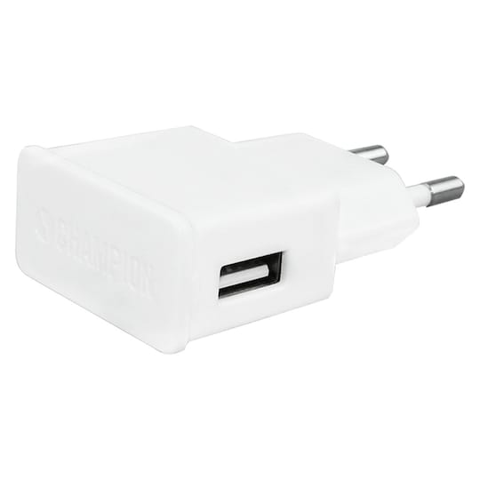 USB-lader 230V 2.1A Hvit - Elkjøp