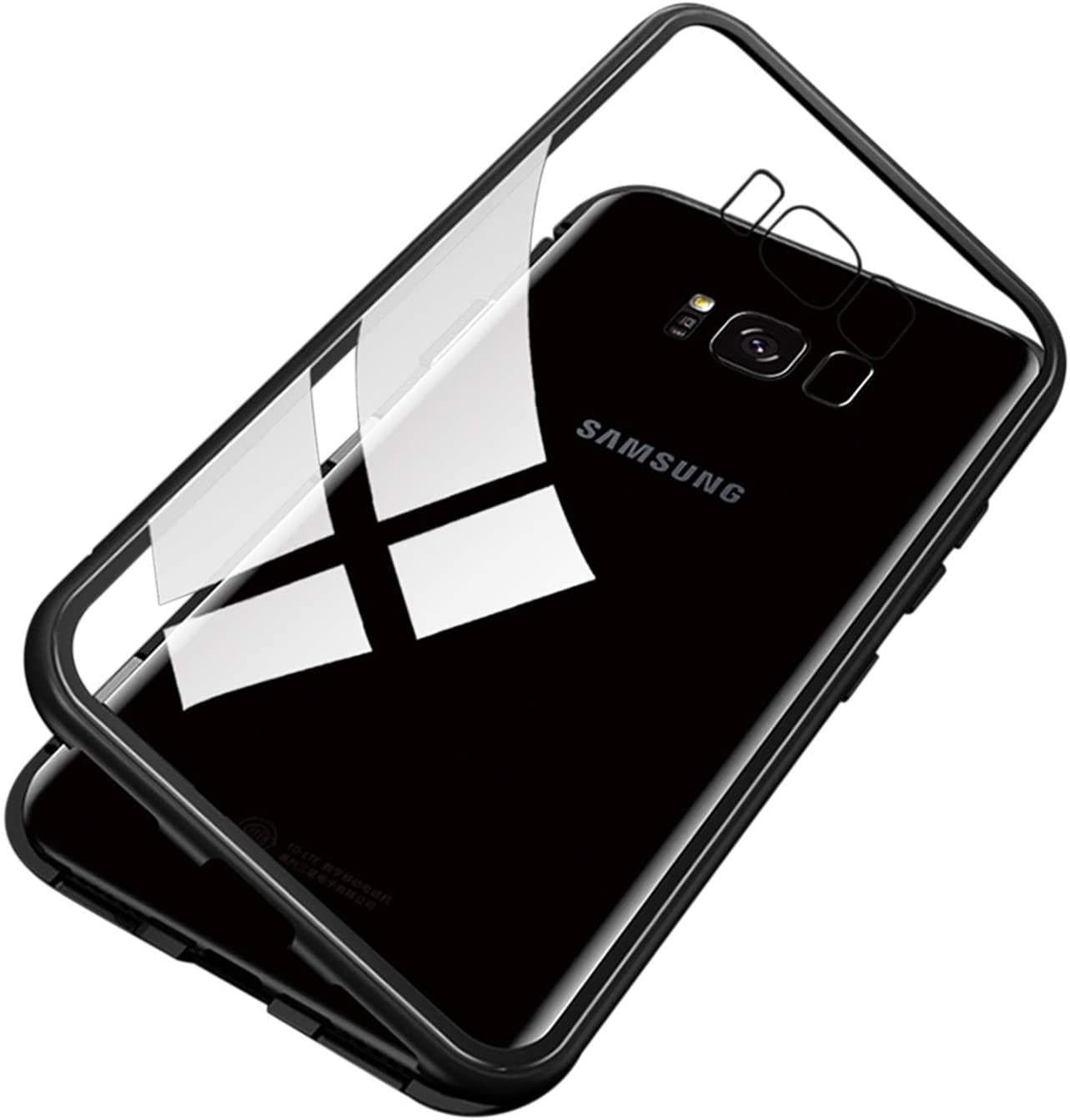 Mobilt deksel i tosidig herdet glass til Samsung Galaxy S8 - svart - Elkjøp