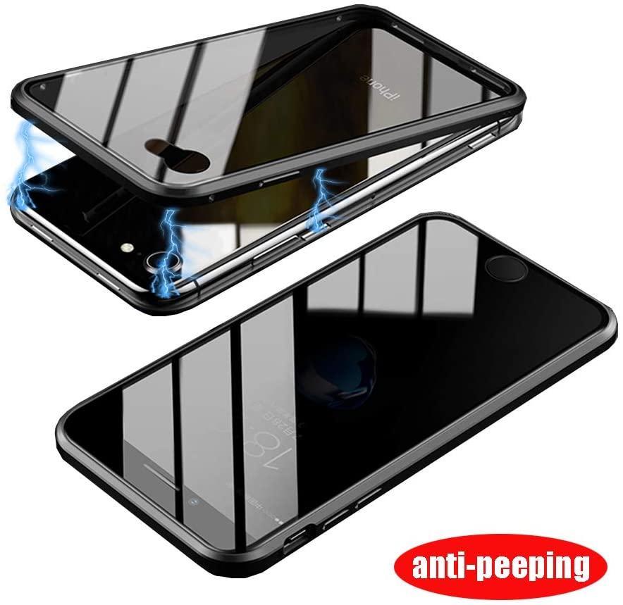 Mobilt deksel i tosidig herdet glass til iPhone 6 Plus - svart - Elkjøp