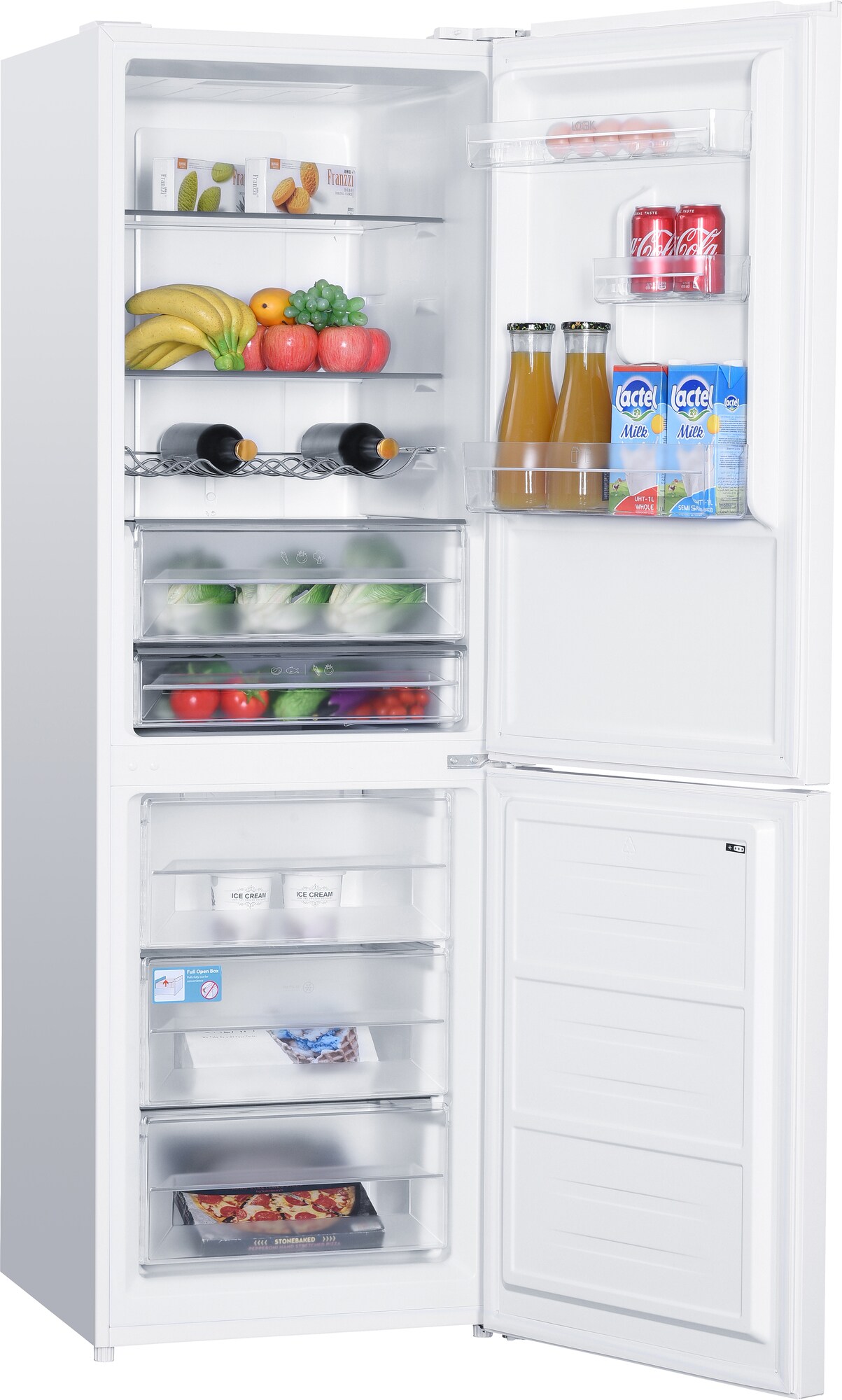 Logik kombiskap LNF185W20E (hvit) - Kjøleskap - Elkjøp