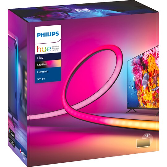 Philips Hue Play Gradient lysstripe TV 55" - Elkjøp