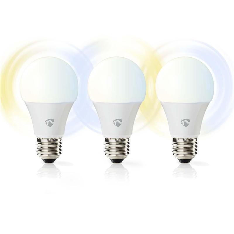 Wi-Fi-Smarte LED-Lyspærer | Varmt hvitt og kaldt hvitt | E27 | Pakke med 3  - Elkjøp