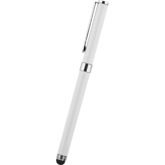 Stylus penn for touchskjermer, kulepenn med svart blekk, hvit - Elkjøp
