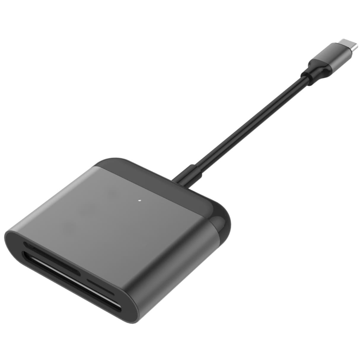 HyperDrive USB-C Pro 3-i-1 kortleser (sort) - Elkjøp