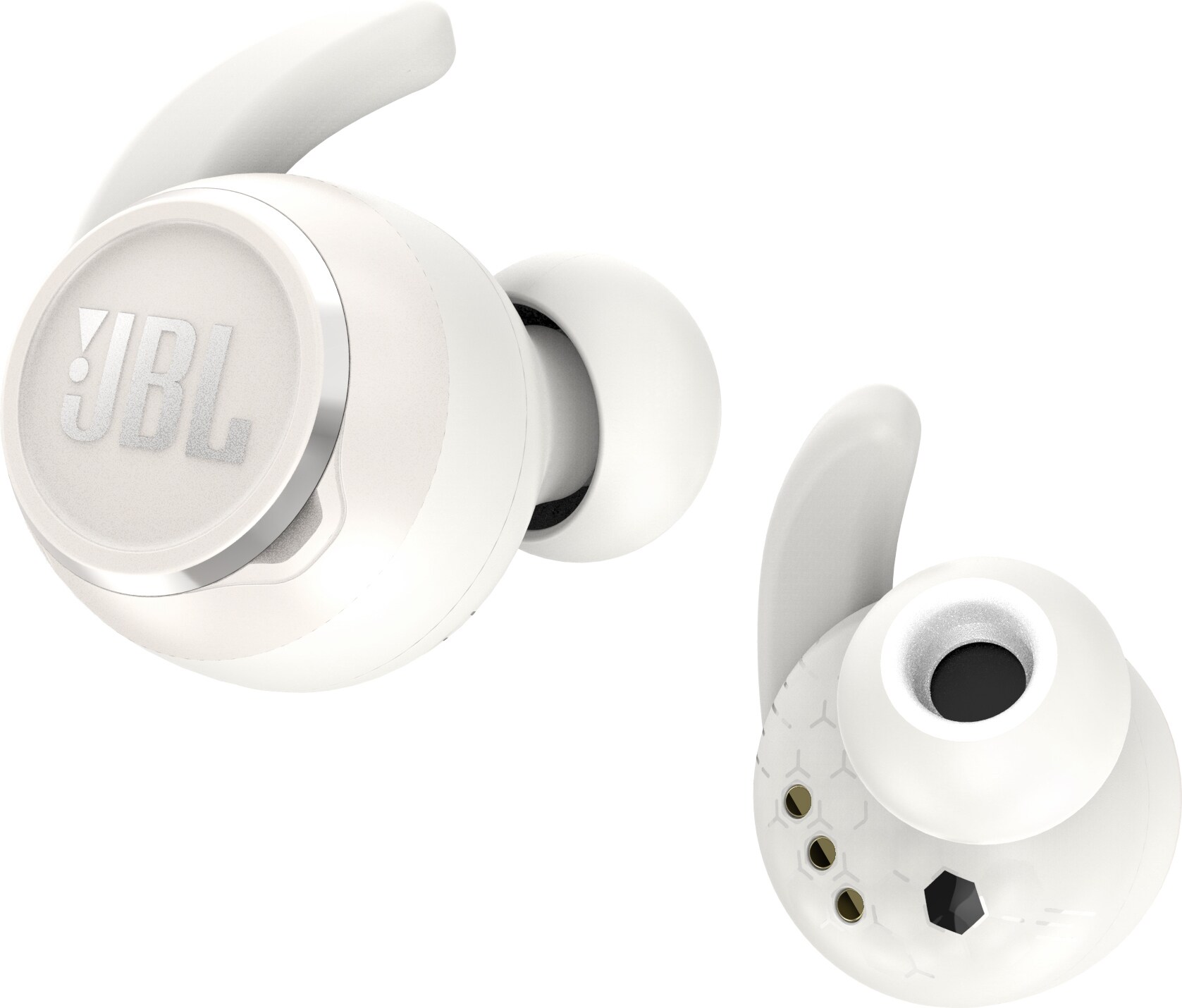 JBL Reflect Mini helt trådløse in-ear hodetelefoner (hvit) - Elkjøp