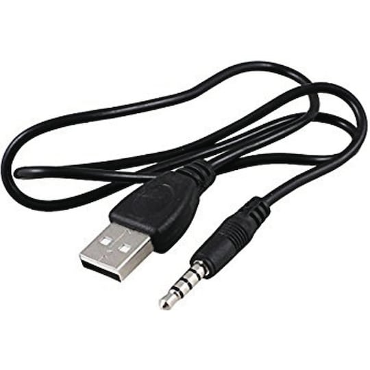 Qnect 3,5 mm jack - USB A 2.0 adapter (1 m) - Elkjøp