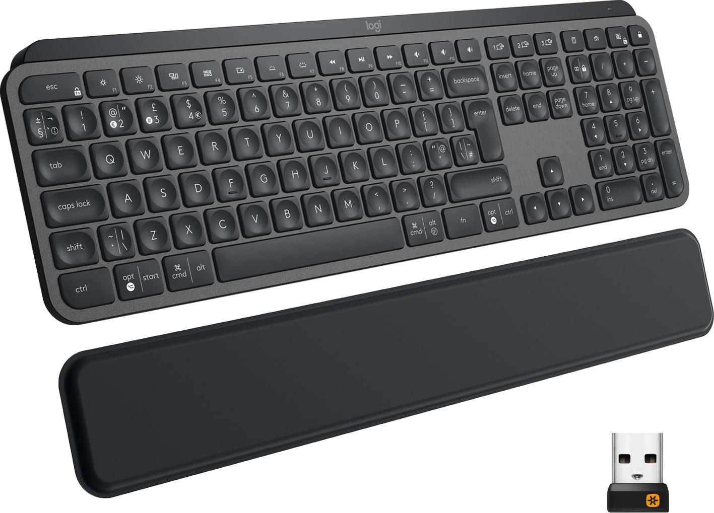 Logitech MX Keys Plus trådløst tastatur (graphite black) - YouTubers -  Elkjøp