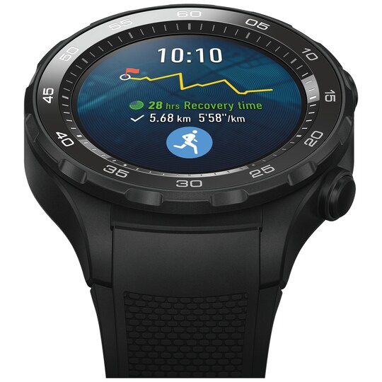 Huawei Watch W2 smartklokke Bluetooth-versjon (sort) - Elkjøp