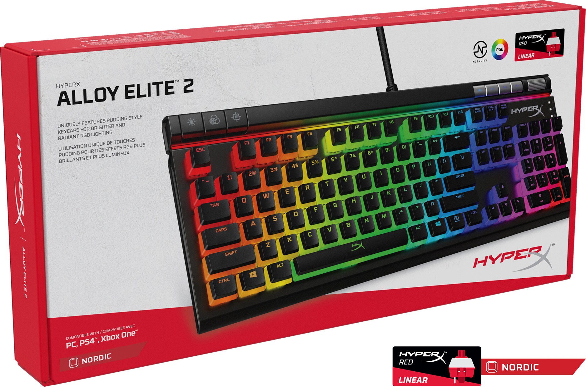 HyperX Alloy Elite 2 gamingtastatur - Gamingtastatur - Elkjøp