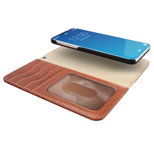 iDeal Magnet lommebok for iPhone X (brun) - Elkjøp