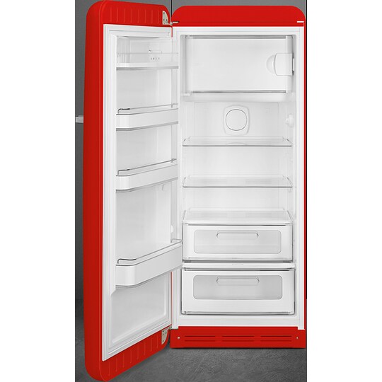Smeg 50-talls kjøleskap med fryser FAB28LRD3 (rød) - Elkjøp