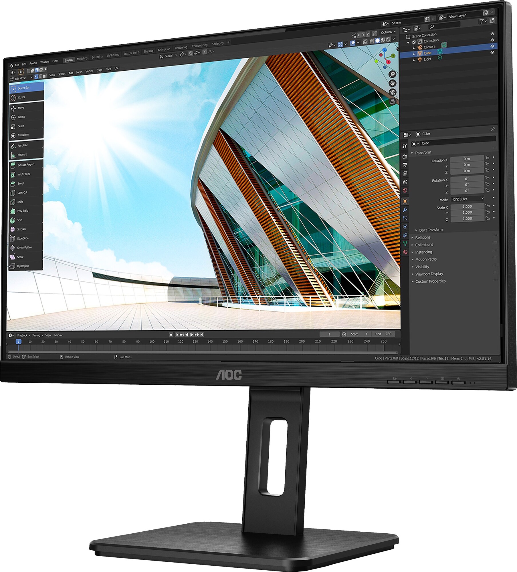 AOC 24P2Q 23,8" profesjonell PC-skjerm - PC-skjerm - Elkjøp