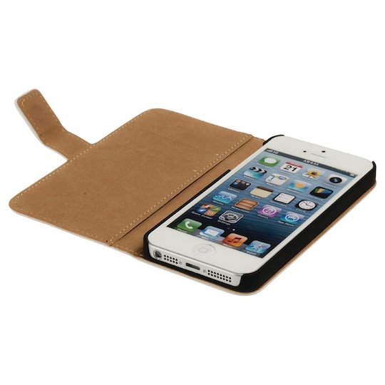 Smartphone Lommebok Bok Apple iPhone 5s Hvit - Elkjøp