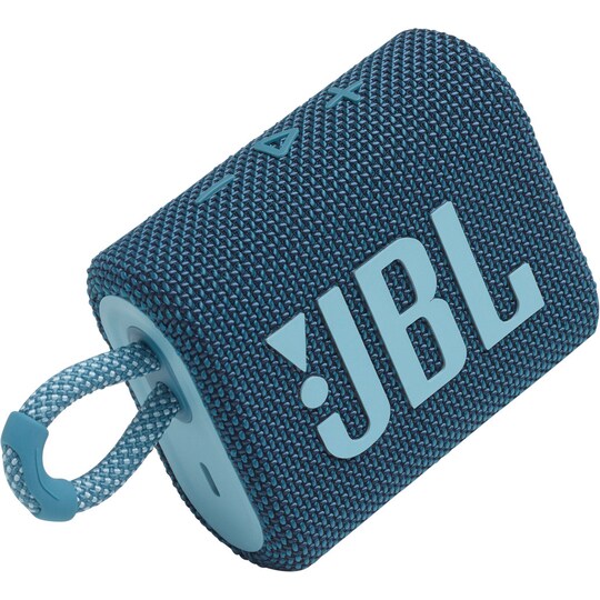 JBL GO 3 bærbar trådløs høyttaler (blå) - Elkjøp