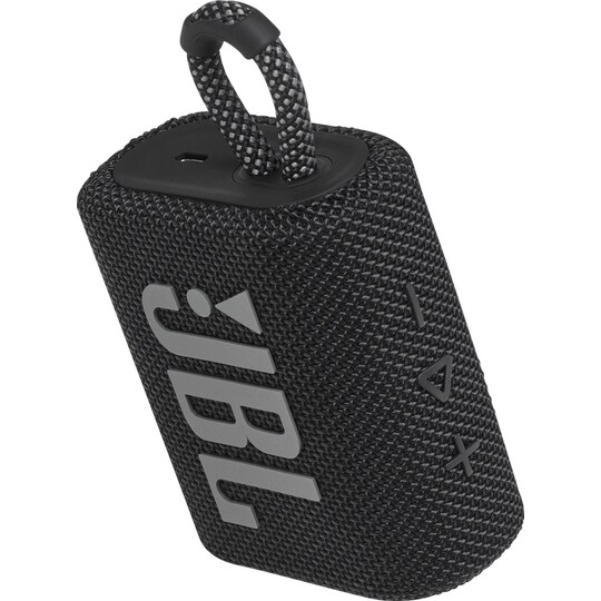 JBL GO 3 bærbar trådløs høyttaler (sort) - Elkjøp
