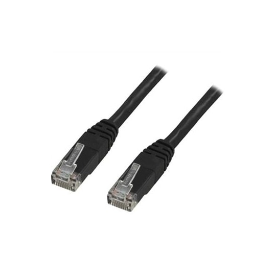 UTP-kabel TP Cat5e 10m, svart - Elkjøp