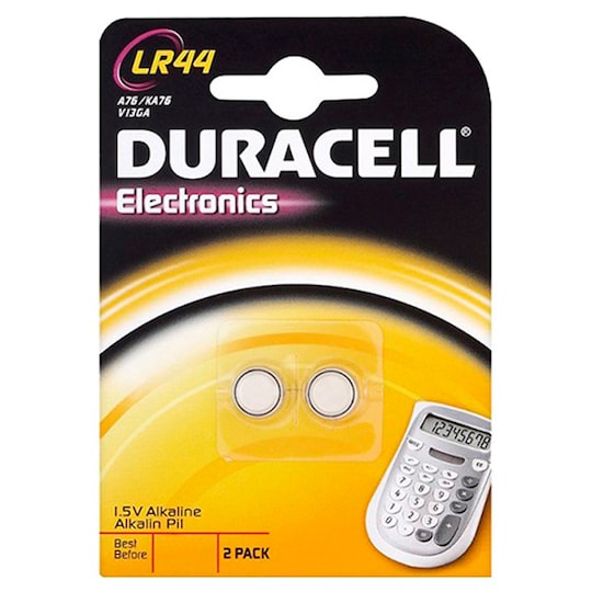 Duracell batteri LR44 (2 stk) - Elkjøp