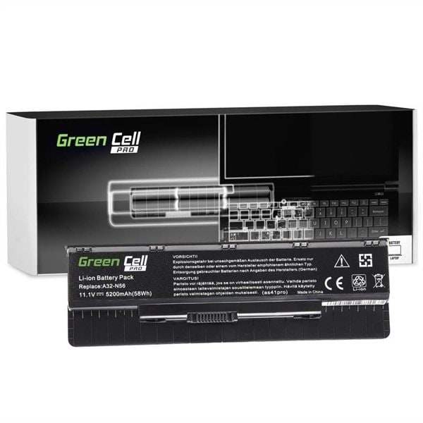 PRO Laptop batteri till Asus A32-N56 N46 N46V N56 N76 / 11,1V 5200mAh -  Elkjøp