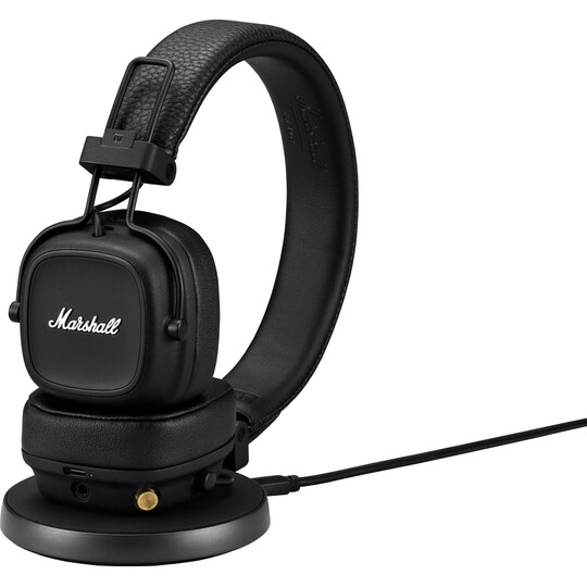 Marshall Major IV trådløse on-ear hodetelefoner (sort) - Elkjøp