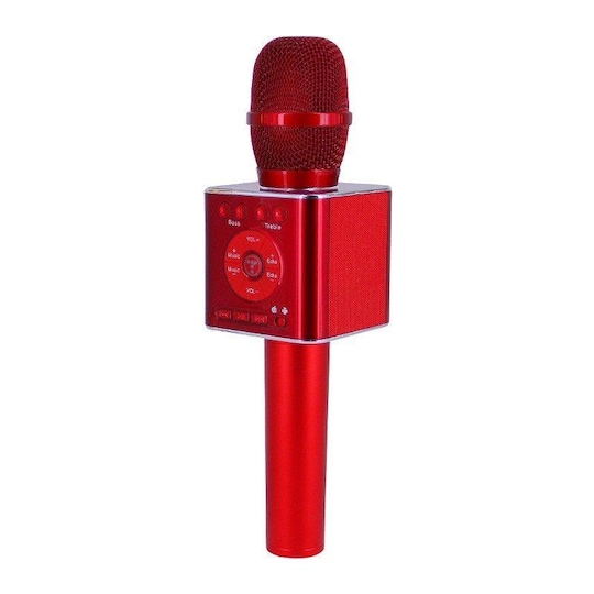 Trådløs Karaoke-mikrofon med Bluetooth-høyttaler 2x5W rød - Elkjøp