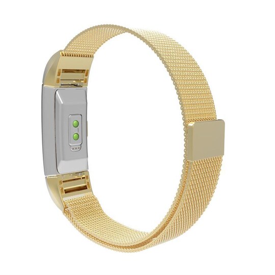 Fitbit Charge 2 armbånd Milanese Loop Gold (S) - Elkjøp