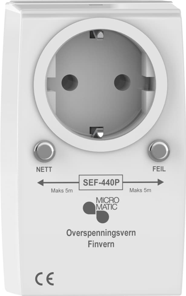 Micro Matic pluggbar overspenningsvern SEF440P - Elkjøp