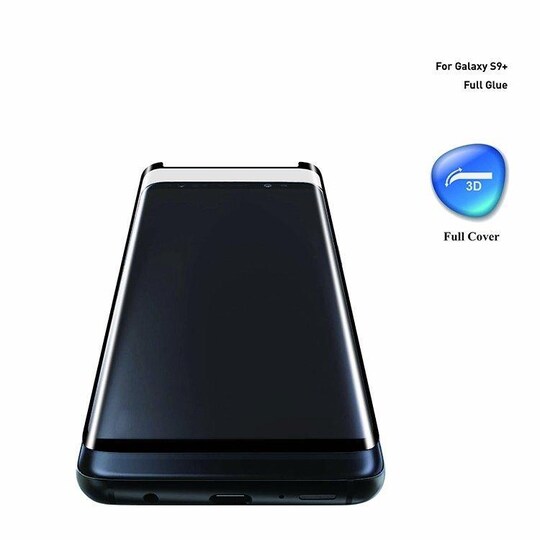 Skjermbeskytter Samsung Galaxy S9 Plus herdet glass / 3D buet - Elkjøp