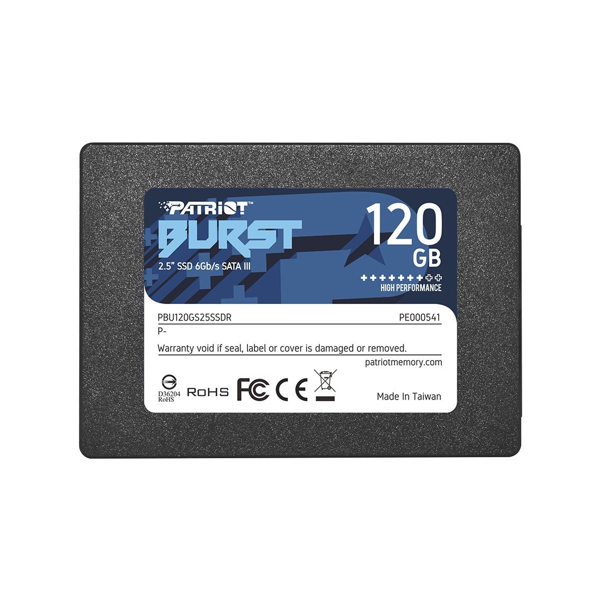 Patriot BURST 120GB SATA3 2.5 SSD - Elkjøp
