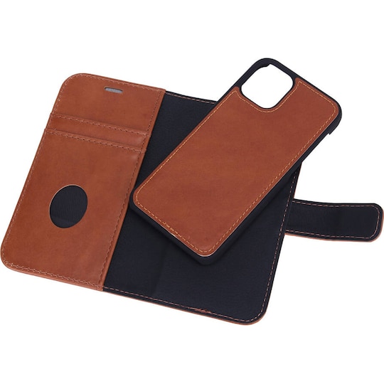 Radicover 2-i-1 lommebokdeksel til iPhone 12 Mini (brun) - Elkjøp