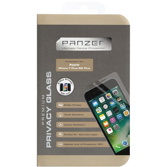 Panzer Privacy skjermbeskytter til iPhone 7 Plus/8 Plus - Elkjøp