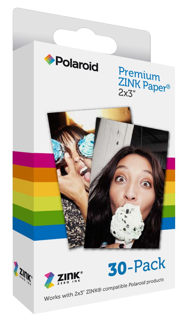 Polaroid ZINK Zero-Ink fotopapir 2" x 3" (30 stk) - Elkjøp