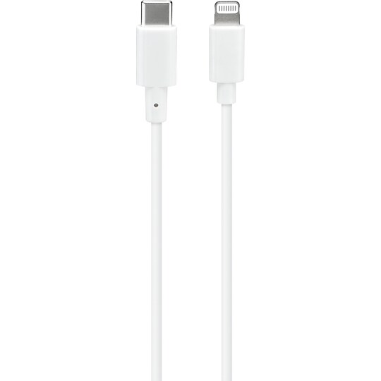 Sandstrøm USB-C til Lightning-kabel 1m (hvit) - Elkjøp