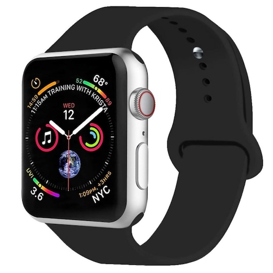 Apple Watch 4 (44mm) Sport armbånd - Svart - Elkjøp