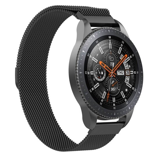 Milanese RSF stålarmbånd Samsung Galaxy Watch 46mm-Black - Elkjøp