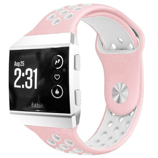EBN Sport armbånd Fitbit Ionic Pink-White - Elkjøp